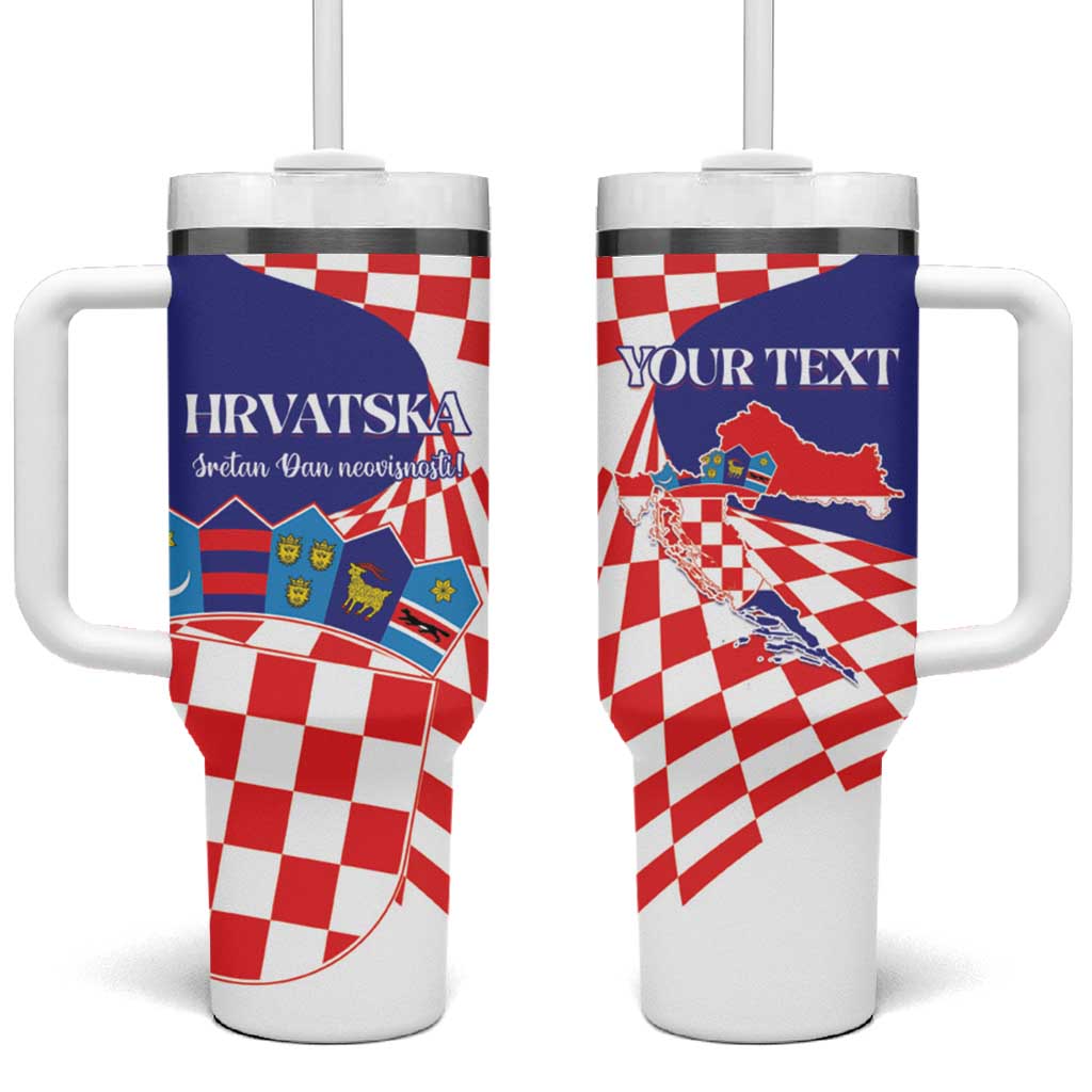 Personalized Croatia Independence Day 1991 Tumbler With Handle Sretan Dan neovisnosti Hrvatske - Wonder Print Shop