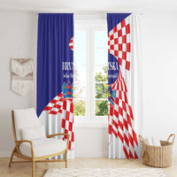 Croatia Independence Day 1991 Window Curtain Sretan Dan neovisnosti Hrvatske - Wonder Print Shop