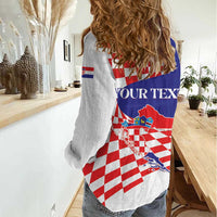 Personalized Croatia Independence Day 1991 Women Casual Shirt Sretan Dan neovisnosti Hrvatske - Wonder Print Shop