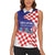 Personalized Croatia Independence Day 1991 Women Sleeveless Polo Shirt Sretan Dan neovisnosti Hrvatske - Wonder Print Shop