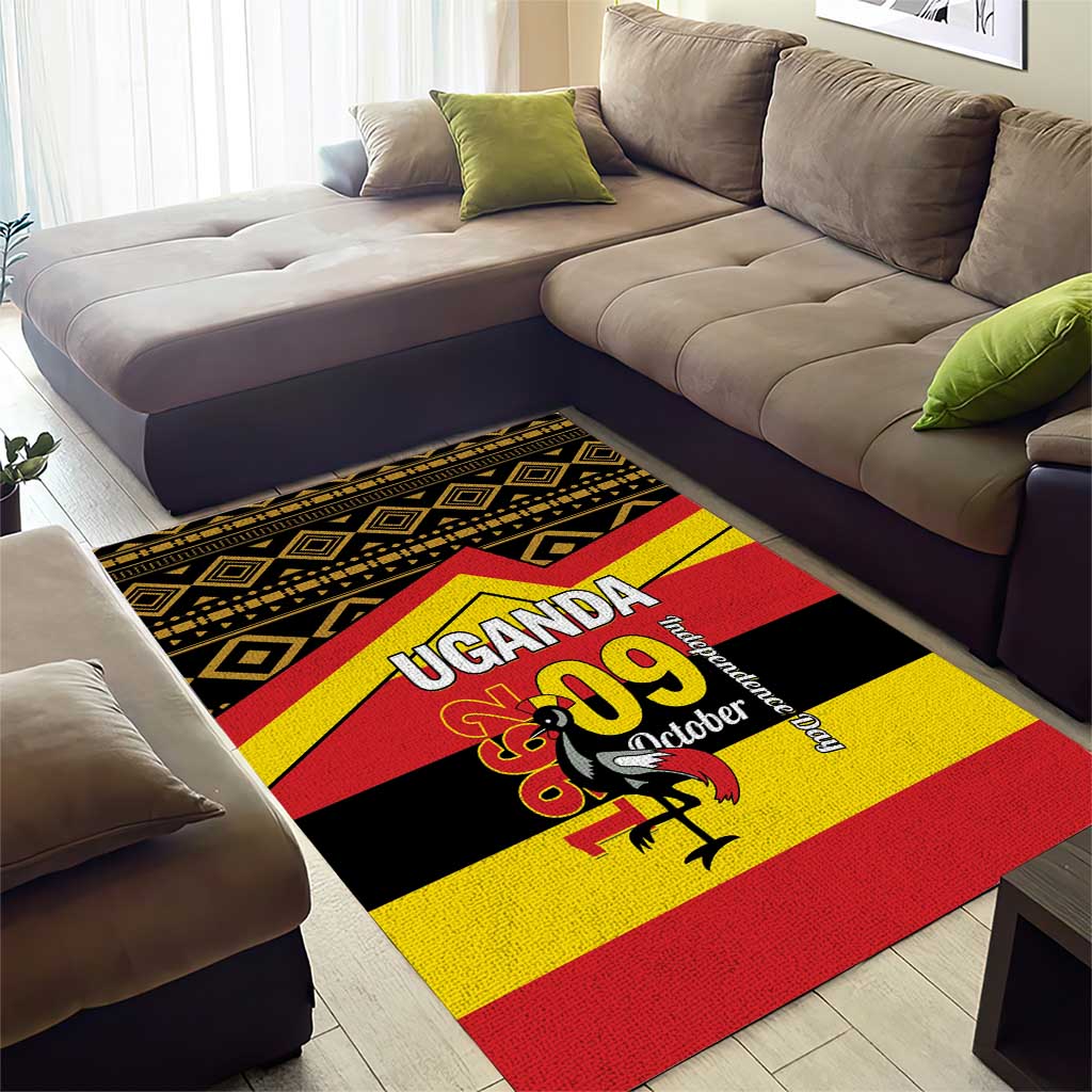 Uganda Independence Day 1962 Area Rug African Pattern - Wonder Print Shop