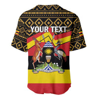 Personalized Uganda Independence Day 1962 Baseball Jersey African Pattern - Wonder Print Shop