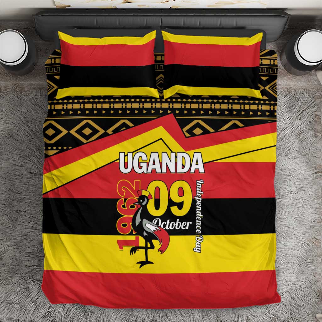 Uganda Independence Day 1962 Bedding Set African Pattern - Wonder Print Shop