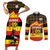 Personalized Uganda Independence Day 1962 Couples Matching Short Sleeve Bodycon Dress and Long Sleeve Button Shirt African Pattern - Wonder Print Shop