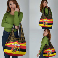 Uganda Independence Day 1962 Grocery Bag African Pattern