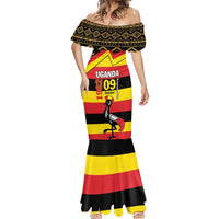 Personalized Uganda Independence Day 1962 Mermaid Dress African Pattern - Wonder Print Shop