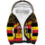 Personalized Uganda Independence Day 1962 Sherpa Hoodie African Pattern - Wonder Print Shop