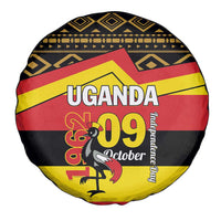 Uganda Independence Day 1962 Spare Tire Cover African Pattern - Wonder Print Shop