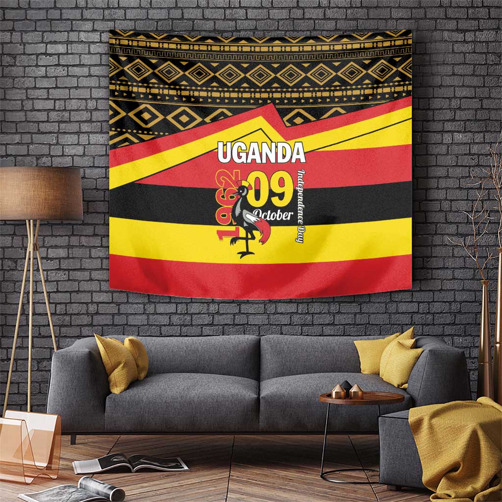 Uganda Independence Day 1962 Tapestry African Pattern - Wonder Print Shop