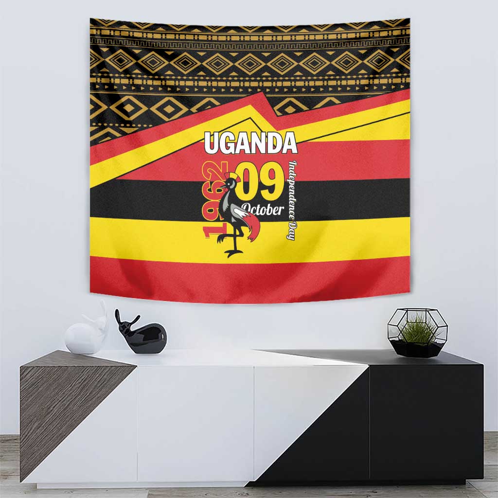 Uganda Independence Day 1962 Tapestry African Pattern - Wonder Print Shop