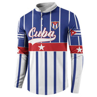 Personalized Cuba Button Sweatshirt Simple Sporty Style - Wonder Print Shop