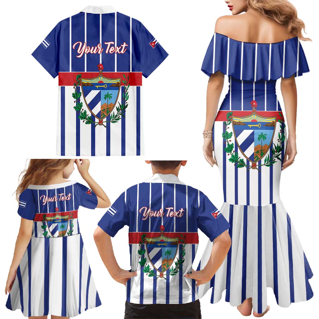 Personalized Cuba Family Matching Mermaid Dress and Hawaiian Shirt Simple Sporty Style - Wonder Print Shop