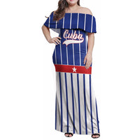 Personalized Cuba Family Matching Off Shoulder Maxi Dress and Hawaiian Shirt Simple Sporty Style - Wonder Print Shop