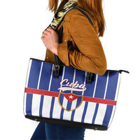 Cuba Leather Tote Bag Simple Sporty Style - Wonder Print Shop