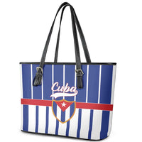 Cuba Leather Tote Bag Simple Sporty Style - Wonder Print Shop