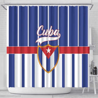 Cuba Shower Curtain Simple Sporty Style