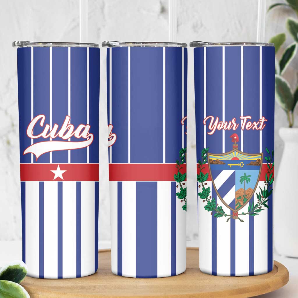 Personalized Cuba Skinny Tumbler Simple Sporty Style - Wonder Print Shop
