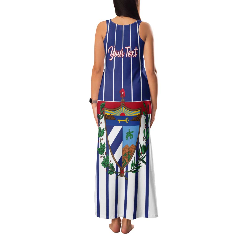 Personalized Cuba Tank Maxi Dress Simple Sporty Style - Wonder Print Shop