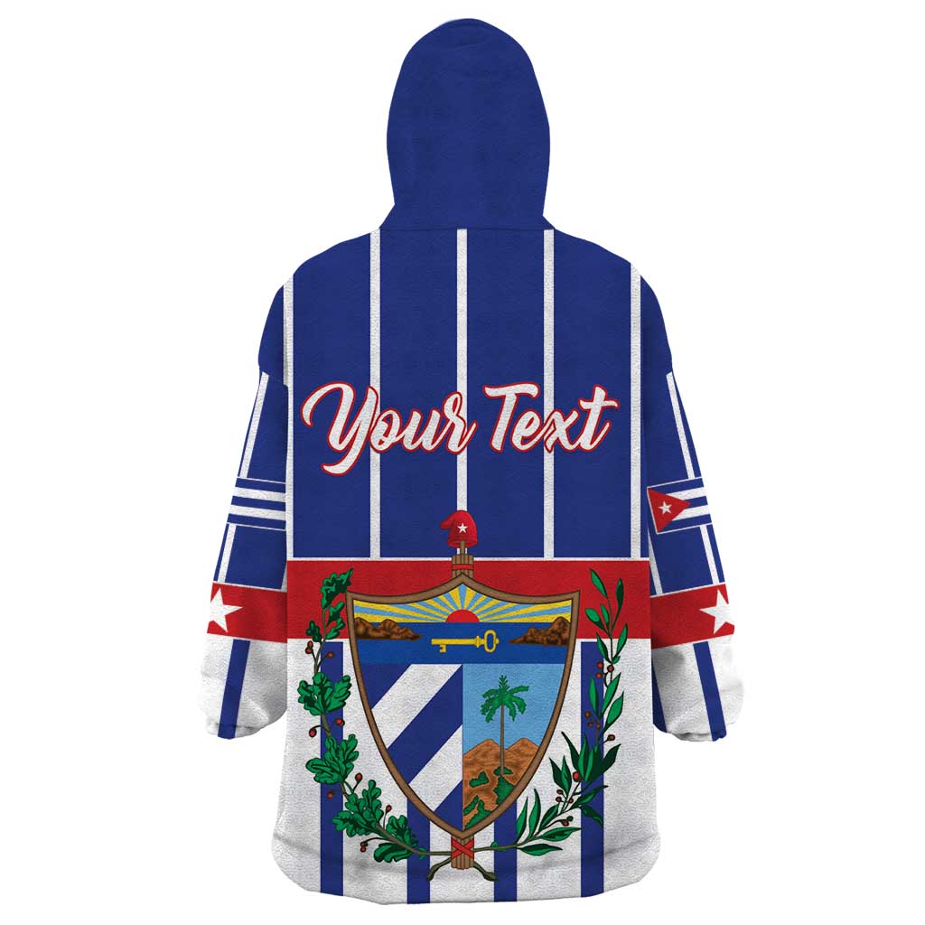 Personalized Cuba Wearable Blanket Hoodie Simple Sporty Style - Wonder Print Shop