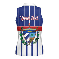 Personalized Cuba Women Sleeveless Polo Shirt Simple Sporty Style - Wonder Print Shop
