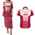 Japan Rugby Couples Matching Puletasi Dress and Hawaiian Shirt Brave Blossoms Japanese Motif Pattern - Wonder Print Shop
