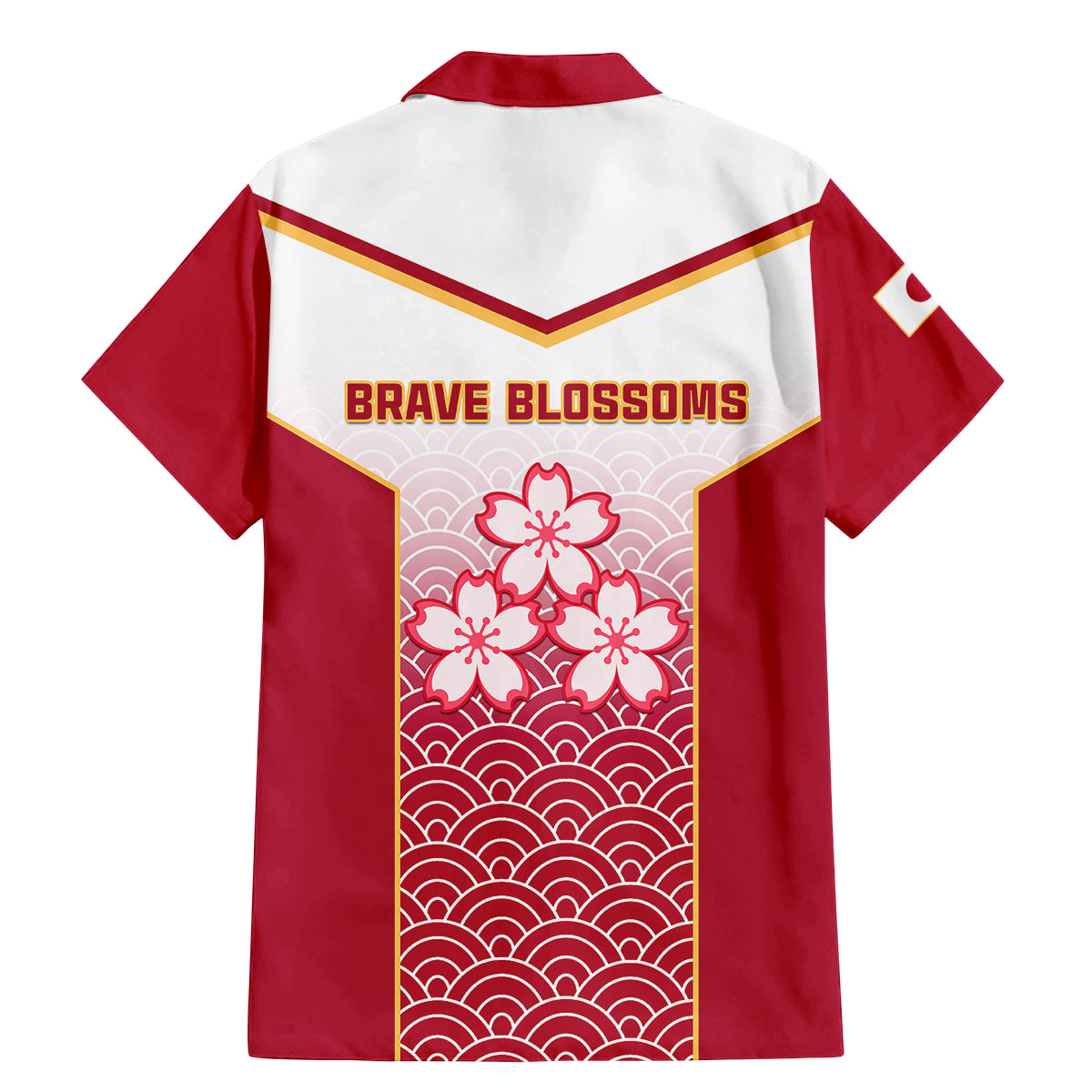 Japan Rugby Family Matching Mermaid Dress and Hawaiian Shirt Brave Blossoms Japanese Motif Pattern - Wonder Print Shop