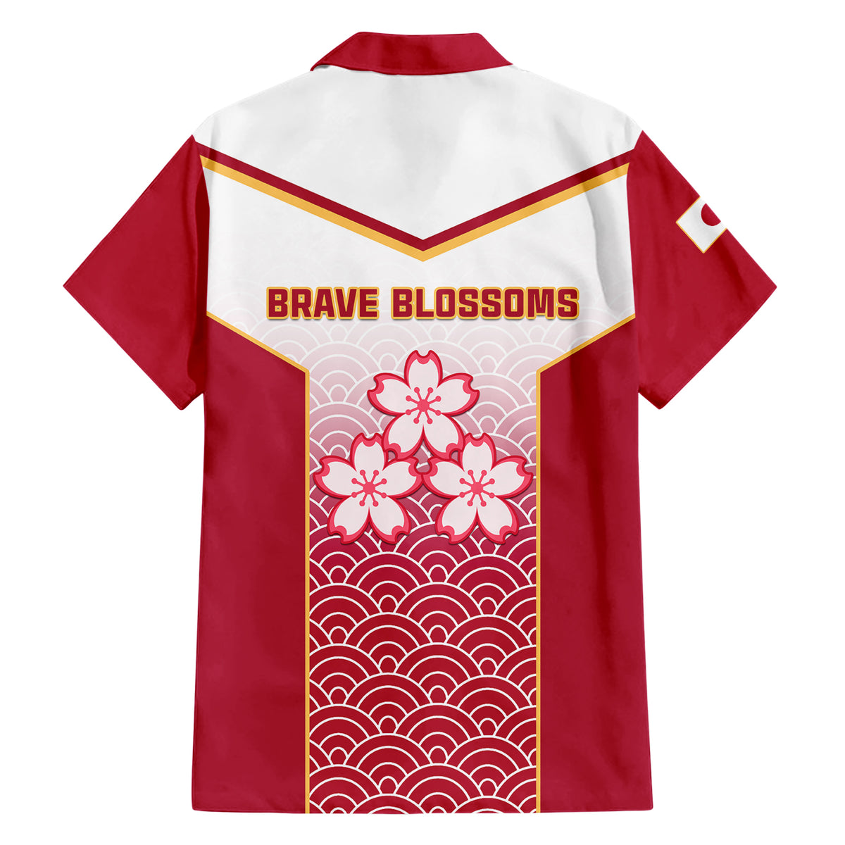 Japan Rugby Family Matching Short Sleeve Bodycon Dress and Hawaiian Shirt Brave Blossoms Japanese Motif Pattern - Wonder Print Shop