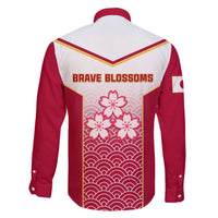 Japan Rugby Family Matching Short Sleeve Bodycon Dress and Hawaiian Shirt Brave Blossoms Japanese Motif Pattern - Wonder Print Shop