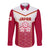 Japan Rugby Long Sleeve Button Shirt Brave Blossoms Japanese Motif Pattern - Wonder Print Shop