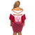 Japan Rugby Off Shoulder Short Dress Brave Blossoms Japanese Motif Pattern - Wonder Print Shop