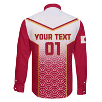 Custom Japan Rugby Family Matching Puletasi Dress and Hawaiian Shirt Brave Blossoms Japanese Motif Pattern - Wonder Print Shop