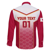 Custom Japan Rugby Family Matching Short Sleeve Bodycon Dress and Hawaiian Shirt Brave Blossoms Japanese Motif Pattern - Wonder Print Shop