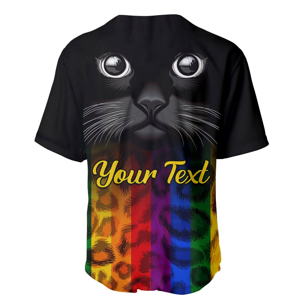 Personalised Ally Cat Baseball Jersey 2023 National Coming Out Day - Wonder Print Shop