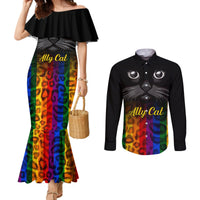 personalised-ally-cat-couples-matching-mermaid-dress-and-long-sleeve-button-shirts-2023-national-coming-out-day
