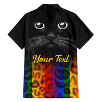 Personalised Ally Cat Family Matching Long Sleeve Bodycon Dress and Hawaiian Shirt 2023 National Coming Out Day - Wonder Print Shop