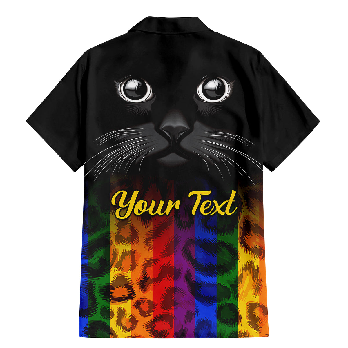 Personalised Ally Cat Family Matching Mermaid Dress and Hawaiian Shirt 2023 National Coming Out Day - Wonder Print Shop