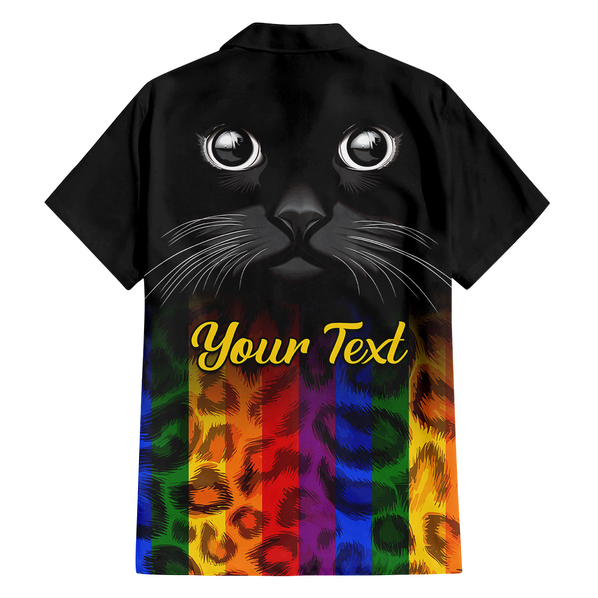 Personalised Ally Cat Family Matching Off Shoulder Long Sleeve Dress and Hawaiian Shirt 2023 National Coming Out Day - Wonder Print Shop