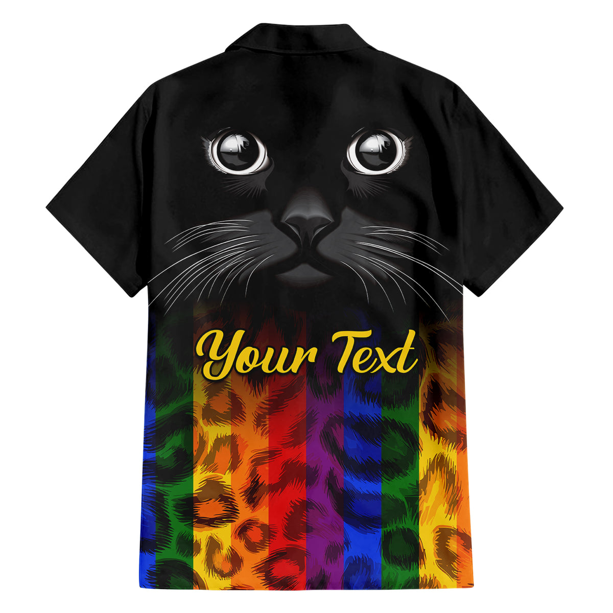 Personalised Ally Cat Hawaiian Shirt 2023 National Coming Out Day - Wonder Print Shop