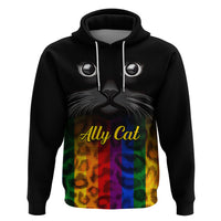 Personalised Ally Cat Hoodie 2023 National Coming Out Day - Wonder Print Shop