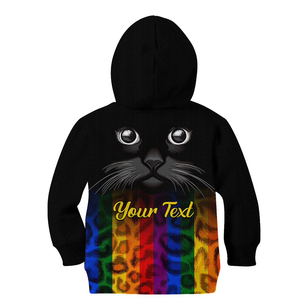 Personalised Ally Cat Kid Hoodie 2023 National Coming Out Day - Wonder Print Shop