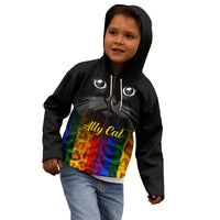 Personalised Ally Cat Kid Hoodie 2023 National Coming Out Day - Wonder Print Shop