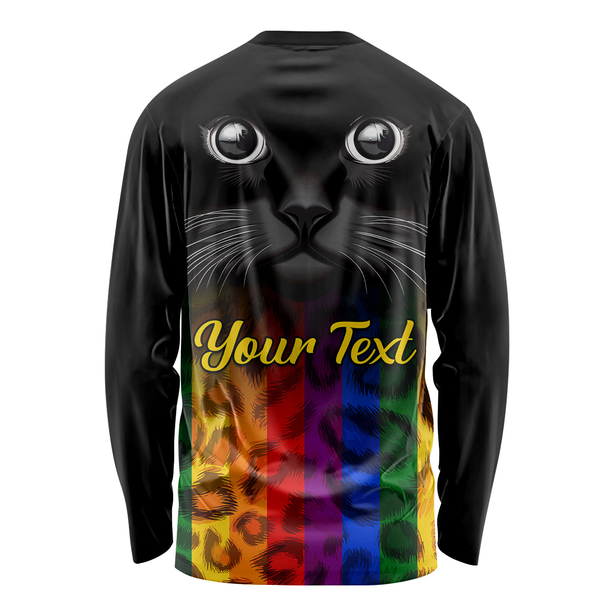 Personalised Ally Cat Long Sleeve Shirt 2023 National Coming Out Day - Wonder Print Shop