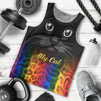 Personalised Ally Cat Men Tank Top 2023 National Coming Out Day - Wonder Print Shop