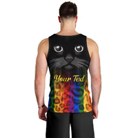 Personalised Ally Cat Men Tank Top 2023 National Coming Out Day - Wonder Print Shop