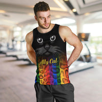 Personalised Ally Cat Men Tank Top 2023 National Coming Out Day - Wonder Print Shop