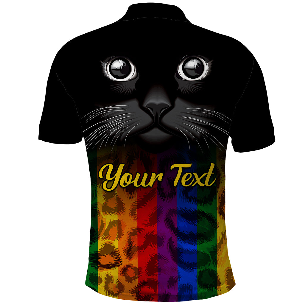 Personalised Ally Cat Polo Shirt 2023 National Coming Out Day - Wonder Print Shop