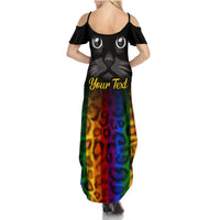 Personalised Ally Cat Summer Maxi Dress 2023 National Coming Out Day - Wonder Print Shop