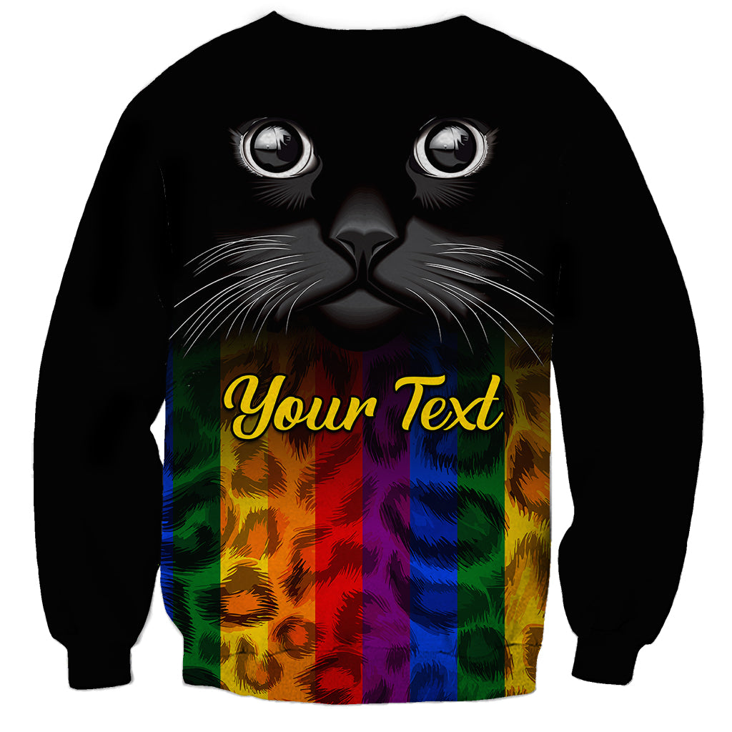 Personalised Ally Cat Sweatshirt 2023 National Coming Out Day - Wonder Print Shop