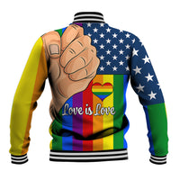 Love is Love Baseball Jacket 2023 National Coming Out Day - Wonder Print Shop