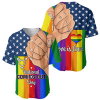 Love is Love Baseball Jersey 2023 National Coming Out Day - Wonder Print Shop
